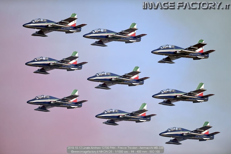 2019-10-12 Linate Airshow 12700 PAN - Frecce Tricolori - Aermacchi MB-339.jpg